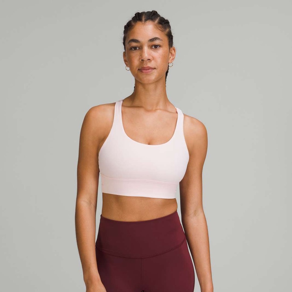 LULULEMON ENERGY BRA MILKSHAKE PINK SZ 8 NWT